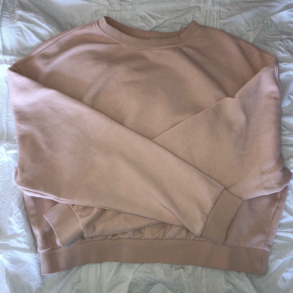 pale pink crewneck